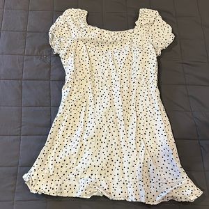 Black and White polka Dot Dress